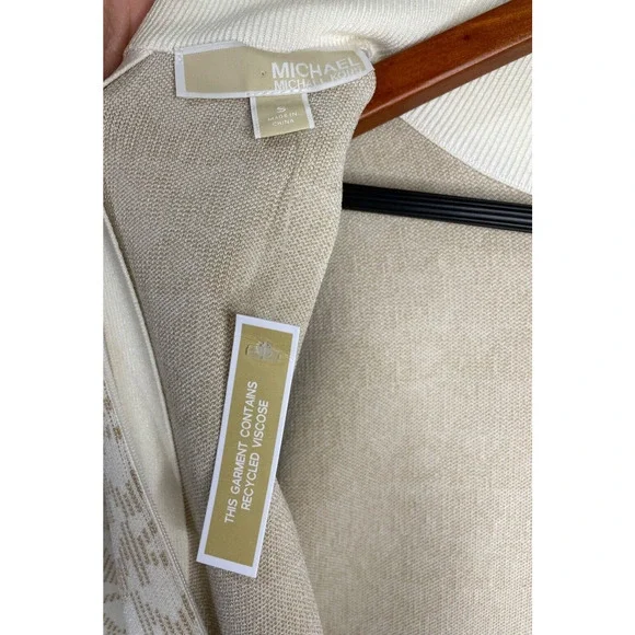 NWT Michael Kors Logo Jacquard Mock Neck Signature Dress - Picture 7 of 11